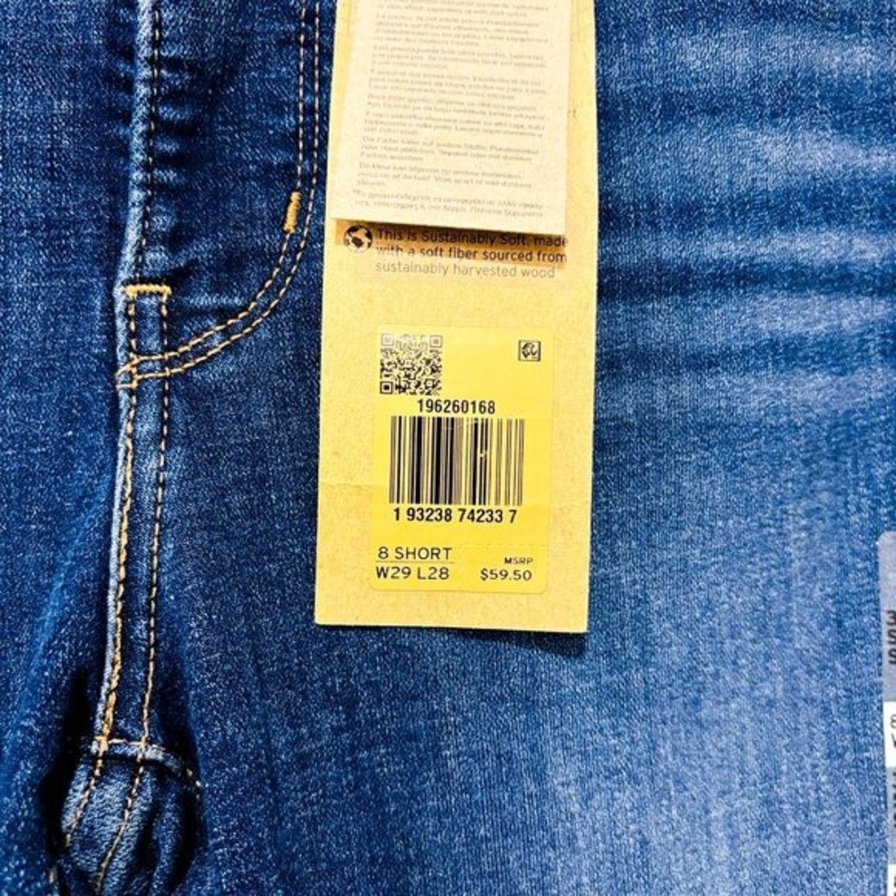 LEVI'S 311 Shaping Skinny Dark Blue Mid Rise Stretch Jeans Size 29x28 - Picture 8 of 11